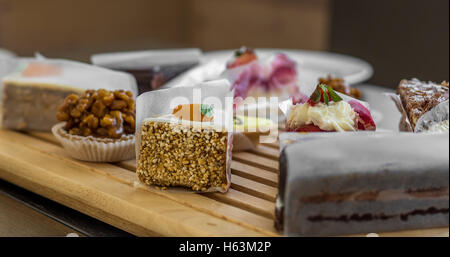 Typical Swiss cakes in winter - 1 Stock Photo