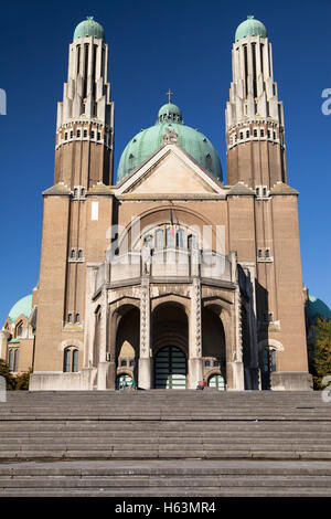 Basilica of the Sacred Heart in Brussels, Belgium. Stock Photo