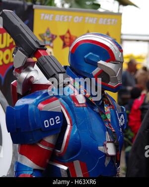 War Machine is a fictional superhero appearing in American comic books costume Stock Photo