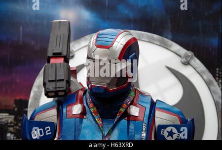 War Machine is a fictional superhero appearing in American comic books costume Stock Photo