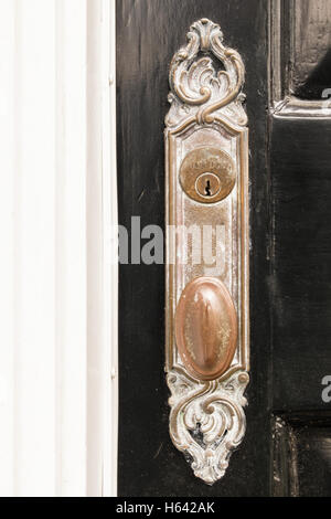 Door Knob in the Charleston Historic District, South Carolina Stock Photo