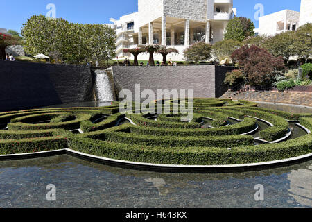 The Getty Center, in Los Angeles, California, is a campus of the Getty Museum and other programs of the Getty Trust. Stock Photo