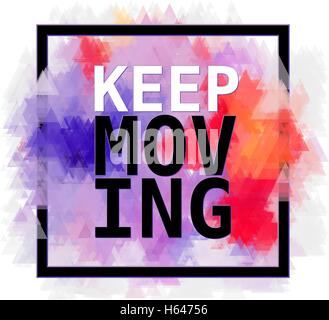 Motivation inks poster. Text lettering of an inspirational saying. Grunge paint vector element set. Brush stain geometric frame Stock Vector