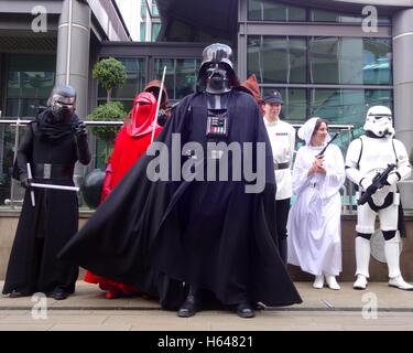 star wars costumes Sheffield out of this world event 2016 Stock Photo