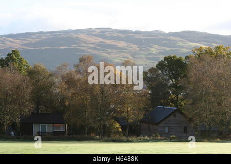 Dalavich Dial Abhaich Forest Village Argyll and Bute Stock Photo - Alamy