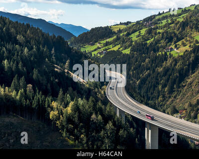 Austria, Salzburg State, Tauern Autobahn Stock Photo