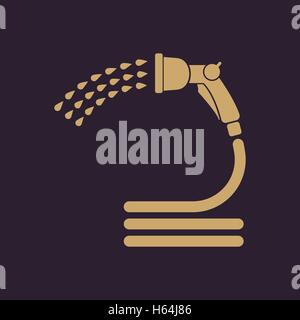 The spray gun icon. Irrigation and watering symbol. Flat Stock Vector