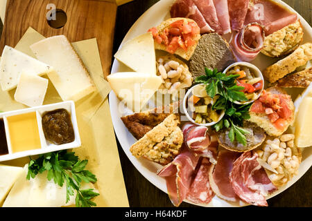 Tuscan antipasto served in restaurants Stock Photo: 124263600 - Alamy