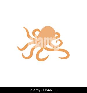 Octopus icon, isometric 3d style Stock Vector