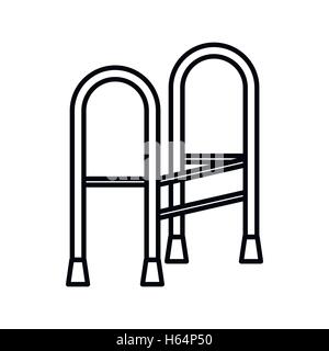 Walker icon, outline style Stock Vector