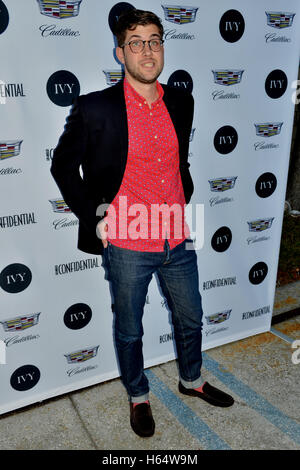 Luke Kelly-Clyne arrived at the IVY Innovator Film Awards Hosted by Josh Radnor at the SmogShoppe Stock Photo