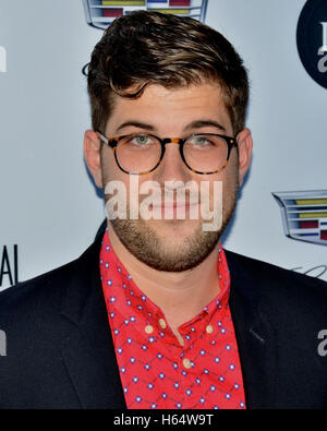 Luke Kelly-Clyne arrived at the IVY Innovator Film Awards Hosted by Josh Radnor at the SmogShoppe Stock Photo