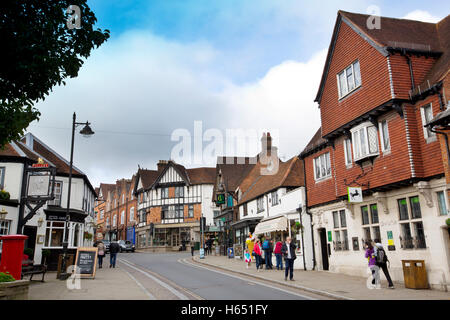 Lyndhurst,  large village and civil parish situated in the New Forest National Park in Hampshire, England, United Kingdom Stock Photo