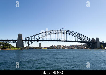 Sydney Harbor bridge, a main touristic attraction in sydney Stock Photo