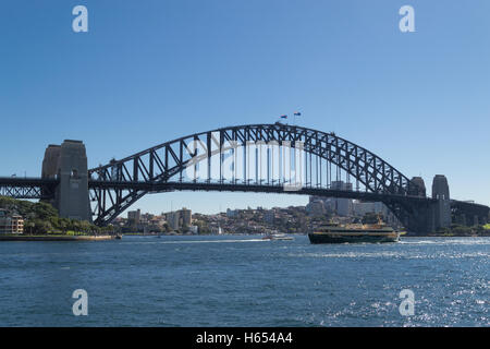 Sydney Harbor bridge, a main touristic attraction in sydney Stock Photo