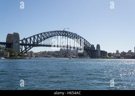 Sydney Harbor bridge, a main touristic attraction in sydney Stock Photo