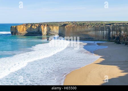 Great Ocean Road is a 243km long road built by retired soldiers Stock Photo