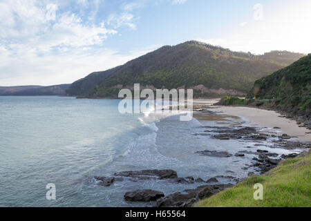 Great Ocean Road is a 243km long road built by retired soldiers Stock Photo