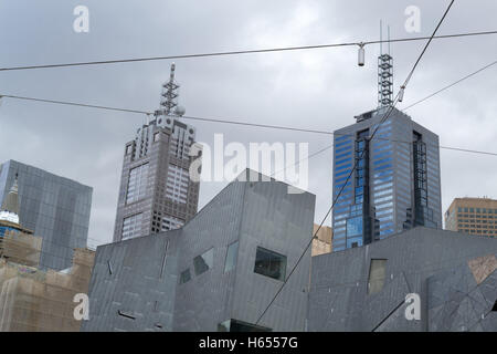 Melbourne has been named the most livable city in the world for 6 years in a raw (2016) Stock Photo