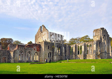 The Ruins of 13th century Netley Abbey Stock Photo