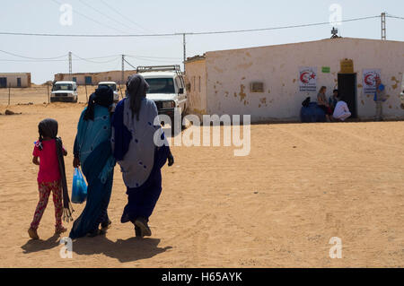 Report on the Saharawi refugee camp of Dakhla, in Tindouf, Algeria on Sunday 16 October 2016. Stock Photo