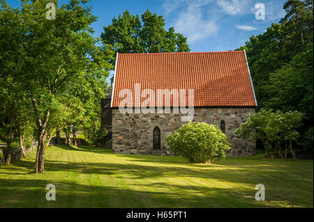 Lovoy kapell - medieval chapel on the spring's water site Stock Photo