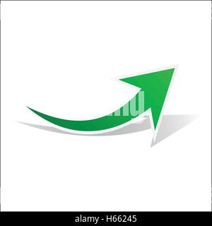 Green best arrow Stock Vector