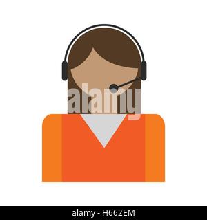 Call center operators avatar Stock Vector