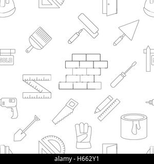 Building seamless pattern Stock Vector