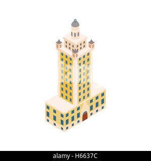 Freedom tower in Miami icon, isometric 3d style Stock Vector