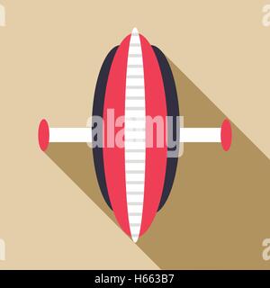 Roller for abdomen icon, flat style Stock Vector