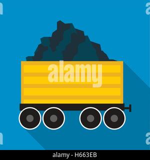 Railway wagon loaded with coal icon circle Stock Vector Image & Art - Alamy