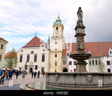 Historic old town in Bratislava Slovakia Europe Stock Photo