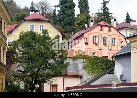 Historic town centre in Banska Stiavnica central Slovakia Europe
