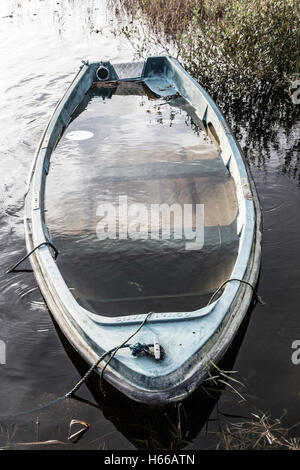 Fishing boats on Lough Currane, Waterville, Ring of Kerry, Ireland Stock Photo