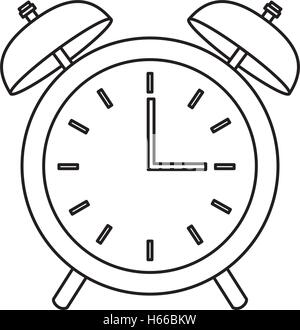 clock alarm isolated icon Stock Vector