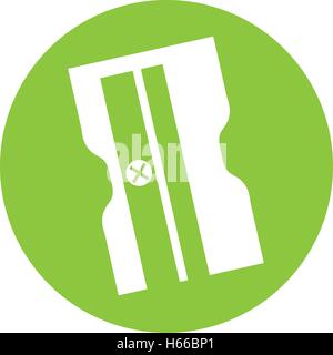 sharpener supply isolated icon Stock Vector