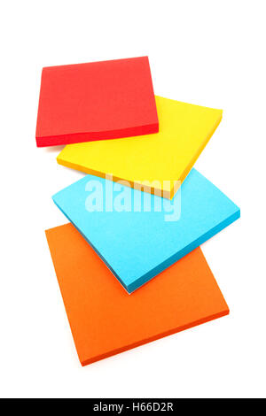 sticky note on a white background Stock Photo
