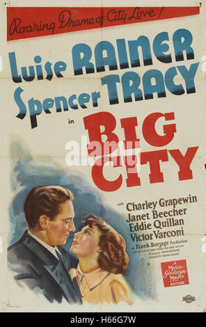 Big City (1937) 03   Original Unclea - Movie Poster - Stock Photo