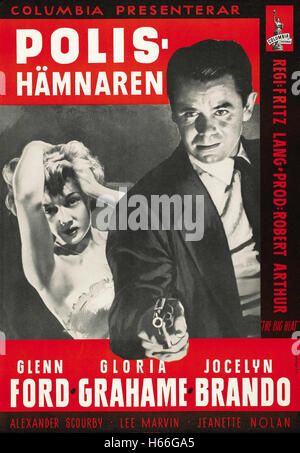 The Big Heat - German Movie Poster - Stock Photo