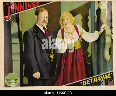 Betrayal (1929) - Movie Poster - Stock Photo