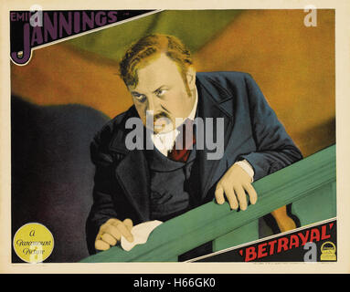 Betrayal (1929) - Movie Poster - Stock Photo