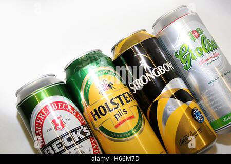 Popular Beers Stock Photo