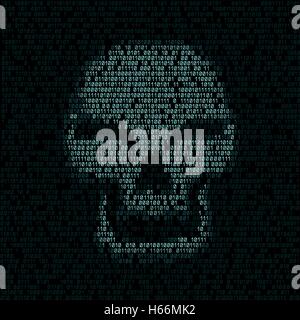 code texture skull Stock Vector Image & Art - Alamy