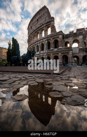 Colosseum or Coliseum, Rome, Lazio, Italy Stock Photo