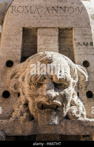 Fountain of the Arts in Via Margutta, Rome, Lazio, Italy Stock Photo