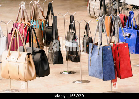 Shop in Turkey selling counterfeit designer handbags including Radley, Michael Corrs, Mulberry, Prada etc Stock Photo