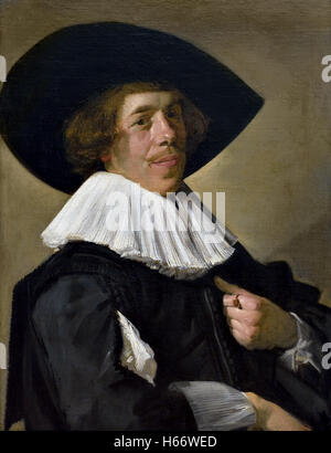 Portrait of a man 1627 Frans Hals 1582/1666 Antwerp Haarlem  Dutch Netherlands Belgium Stock Photo