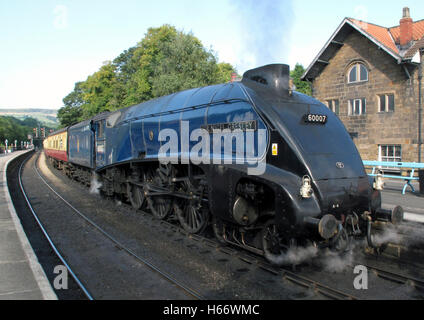 Sir Nigel Gresley steam locomotive Stock Photo