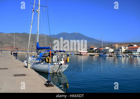 Greece, Phocis, Itea, Marina Stock Photo